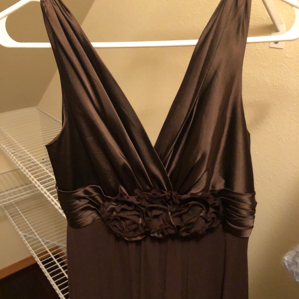 Women floral chiffon long party dress/night gown